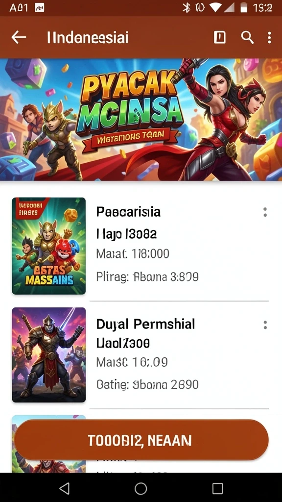 Tema menarik dalam permainan yang bervariasi.