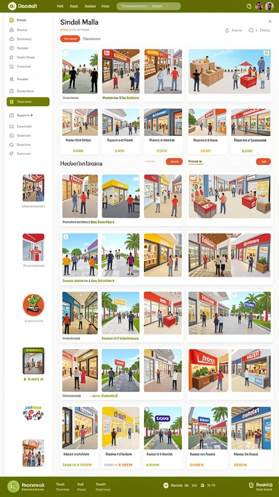 Screenshot ini menampilkan berbagai pilihan permainan yang tersedia.