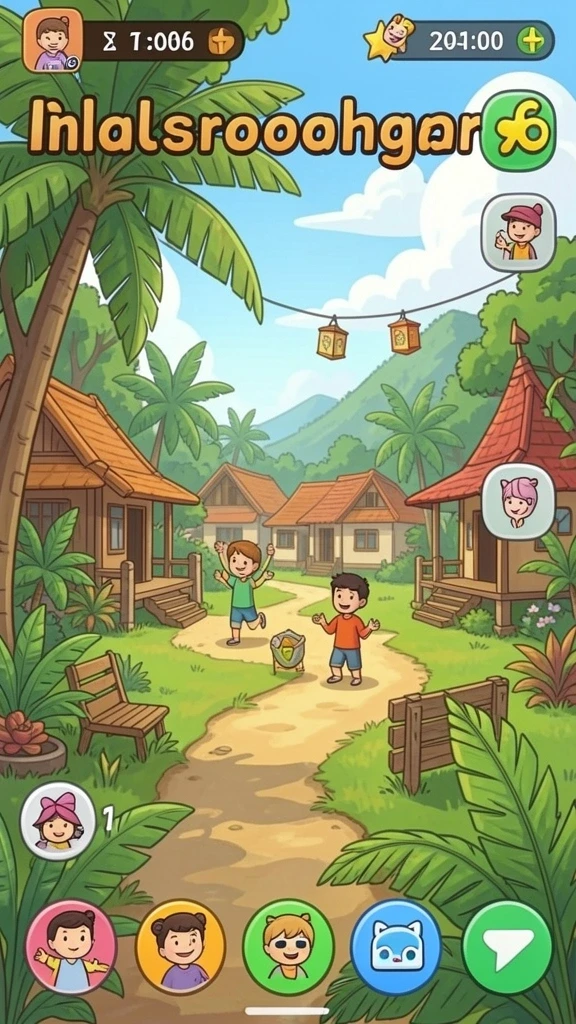 Tangkapan layar kedua menampilkan pemandangan indah di level terbaru.