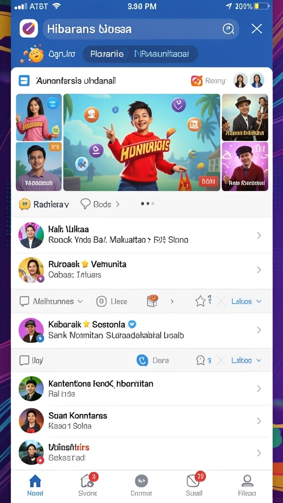 Tampilan antarmuka aplikasi yang modern dan menarik.