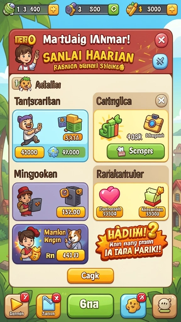 Tampilan grafis yang mengagumkan dan penuh warna.