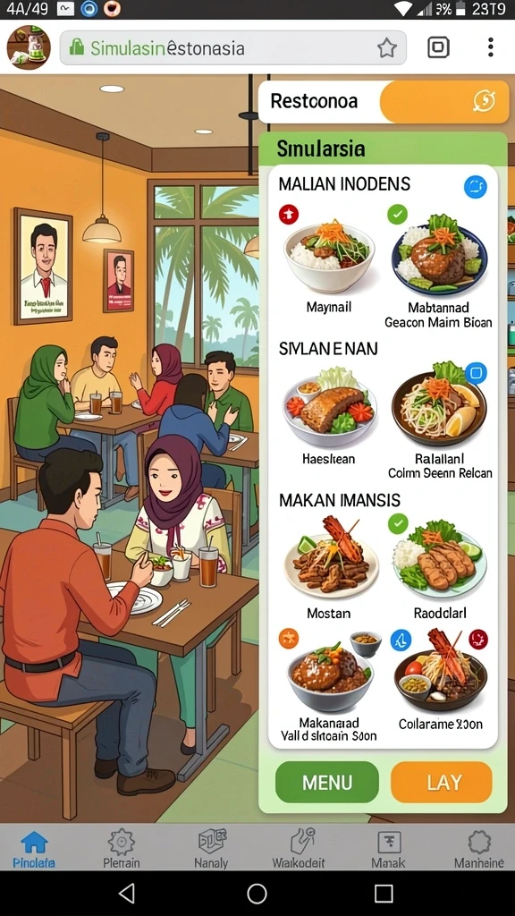 Tampilan antarmuka yang menarik dan intuitif.