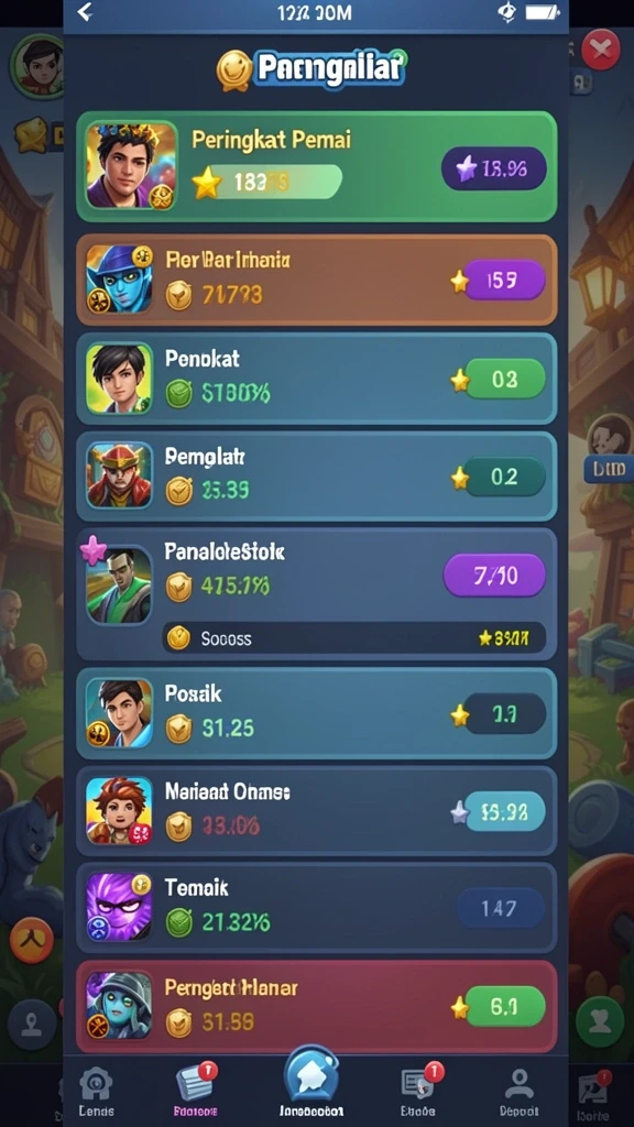 Sistem upgrade karakter yang mudah digunakan.