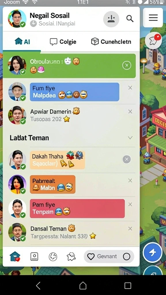 Mode multiplayer yang memungkinkan bersaing secara real-time.