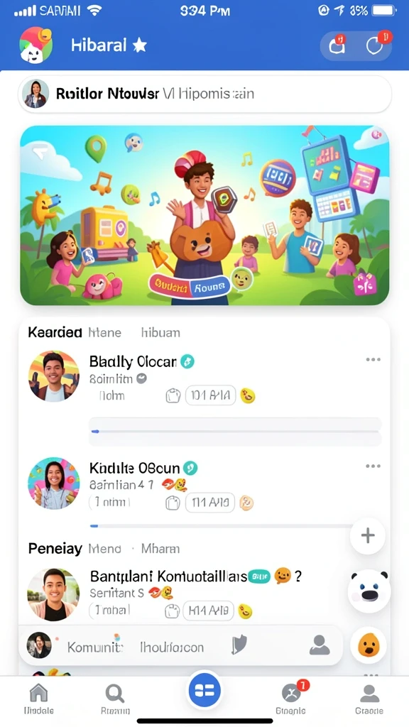 Screenshot menampilkan mode permainan yang beragam dan menarik.