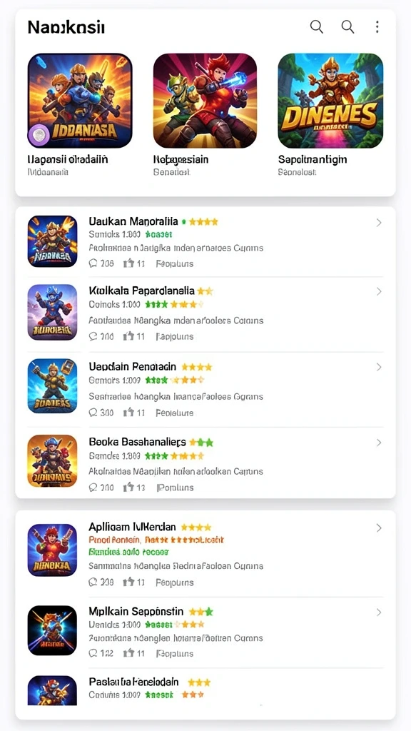 Menu navigasi yang mudah diakses.