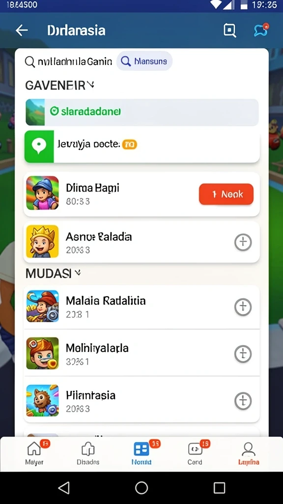 Fitur misi harian yang menarik dan menguntungkan.