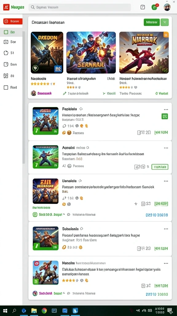 Tampilan antarmuka yang user-friendly.