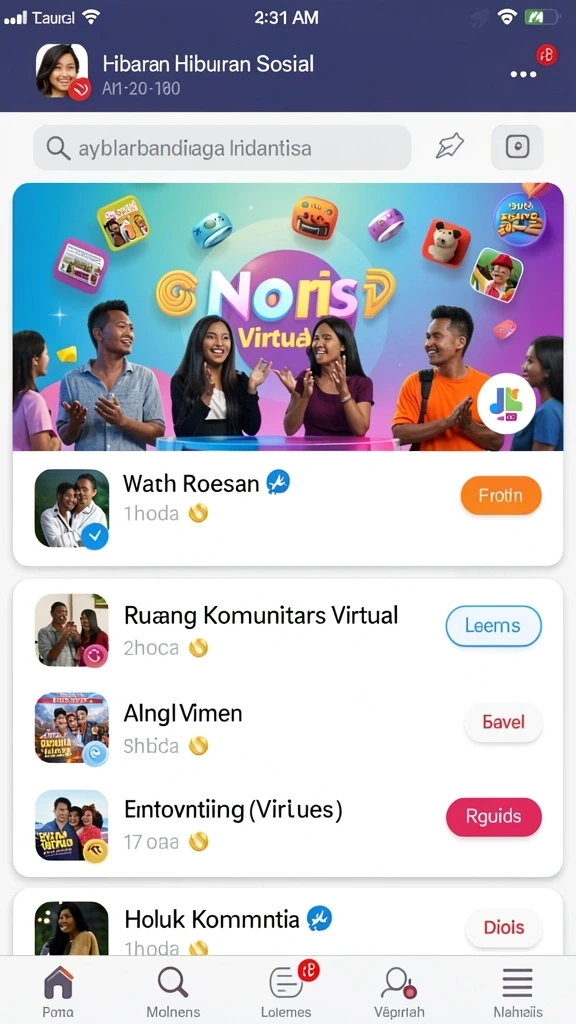 Tampilan awal SINTE4D yang menarik.