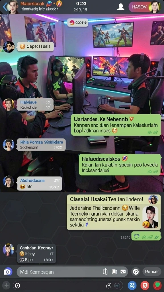 Tampilan awal permainan yang menarik perhatian.