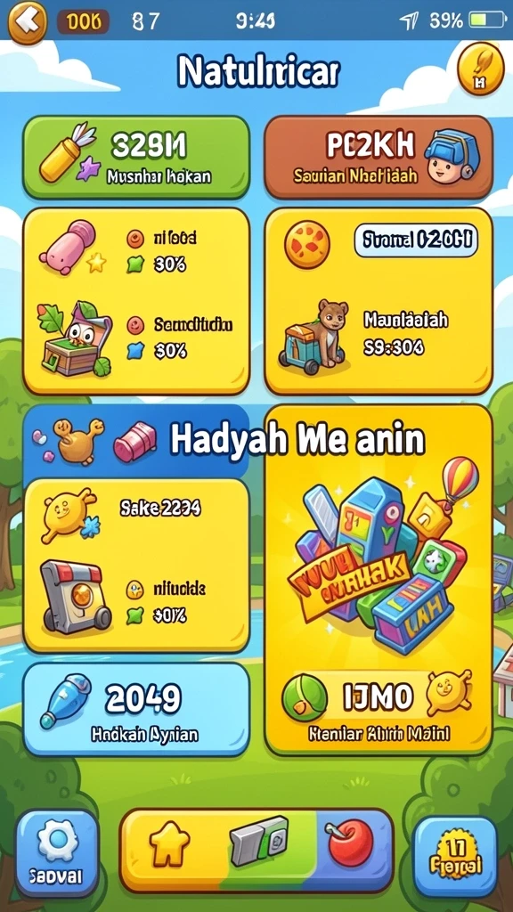 Mode permainan yang beragam dan menarik.