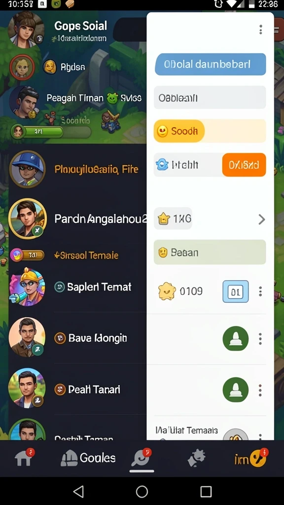 Fitur multiplayer yang memungkinkan kolaborasi antara pemain.